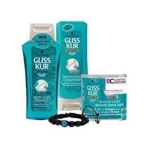 Gliss Kur Shampoo Million Gloss + Cremespoeling + Haarmasker in kadoverpakking