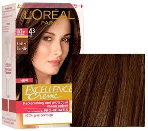 L'Oréal Excellence Creme Haarverf 43 Goldbraun (Goudbruin)