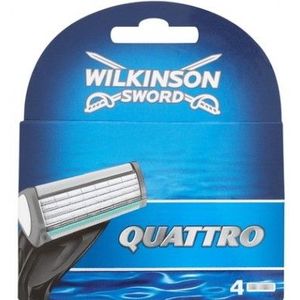 Wilkinson Sword Quattro - 4 stuks - Scheermesjes