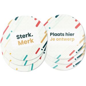 Bierviltjes met je eigen ontwerp - Rond , Enkelzijdig , 100