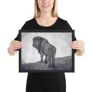 'The lion in you' poster - Zwart , 12×16