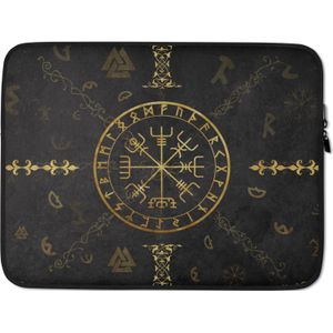 'Golden viking symbols' Laptophoes - 13 in