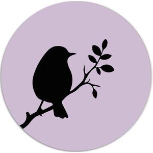 Muurcirkel art 'Birdie in the Spring' - Ø 20 cm , Dibond - Aanbevolen