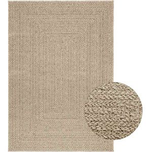 Vloerkleed binnen en buiten jute look Beige ‘Zizur’ - 120 x 170 cm , Rechthoekig