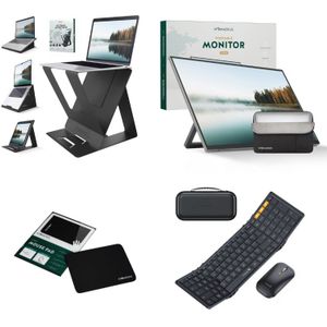 Nomadius - Remote Working Set-Up PRO - Draagbare Monitor - Complete Bundel