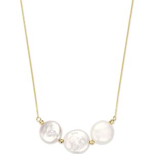 Beloro Jewels - Monte Napoleone Alcinia - Ketting - Goudkleurig - Zoetwaterparel