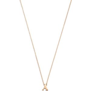 Isabel Bernard  14 Karaat Rosé Gouden Ketting  met letter P Dames  La Concorde  IB340062-P
