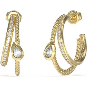 Guess - Dames Oorbellen - Goudkleurig - RVS