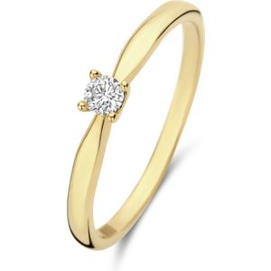 Isabel Bernard De la Paix Christine 14 karaat gouden ring  diamant 0.10 ct  IBD330003