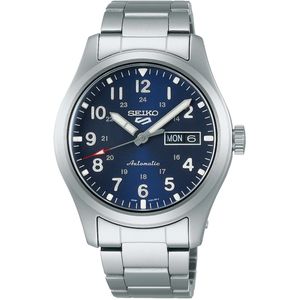 Seiko 5 Sports - Heren Horloge - Zilver - RVS - Automaat Uurwerk
