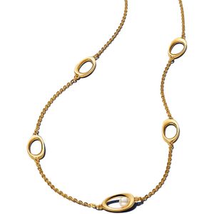 Pandora  - Dames Ketting - goudkleurig & Wit