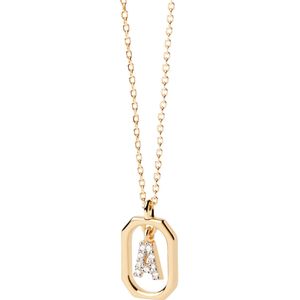 P D Paola Mini Letters - Dames Ketting - goudkleurig