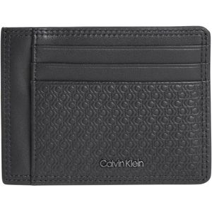 Calvin Klein Minimalism Zwarte Leren Pasjeshouder K50K51090601O
