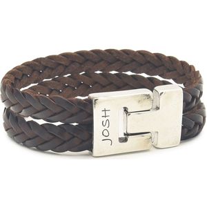 Josh  - heren Armband - Bruin