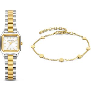 Violet Hamden  - dames horloge - goudkleurig met  band