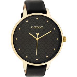 OOZOO Timepieces - dames horloge - goudkleurig met  band