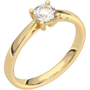 Diamo Diamonds 14 Karaat Gouden Ring Met Diamant 9-DD001-YG-50