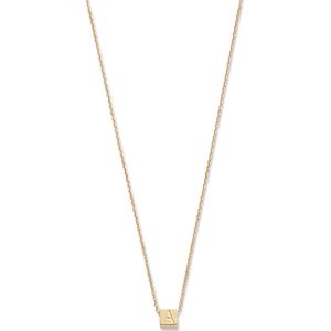 Isabel Bernard  14 Karaat Rosé Gouden Ketting  met letter G Dames  La Concorde  IB340055-G