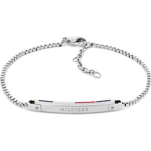 Tommy Hilfiger - Armband - RVS - Iconische Vlag - Minimalistisch Ontwerp
