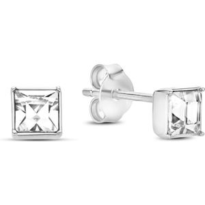 Parte Di Me Cento Luci Perla 925 sterling zilveren oorknoppen met preciosa kristal PDM36149