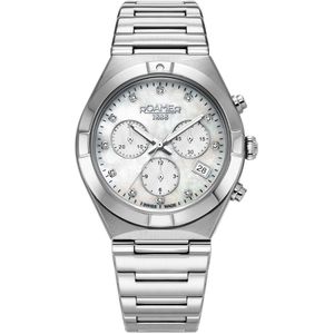 Roamer  - dames horloge - zilverkleurig met  band