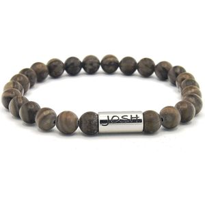 Josh  - heren Armband - Bruin