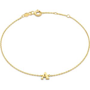 Isabel Bernard  14 Karaat Gouden Armband  met letter D Dames  Le Marais  IB320101-D