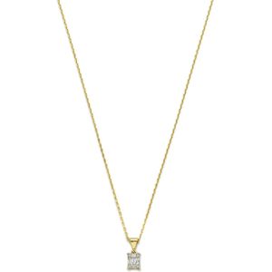 Isabel Bernard De la Paix Maxime 14 Karaat Gouden Collier  Diamant 0.11 ct  IBD350017