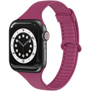 Apple watch TPU Slim Fit bandje - Wijnrood - Geschikt voor Apple Watch 38mm / 40mm / 41mm - Apple watch bandjes