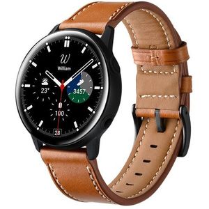 Samsung lederen bandje - Bruin - Samsung Galaxy Watch 3 - 41mm