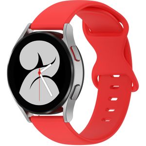 Solid color sportband - Rood - Samsung Galaxy Watch 4 - 40mm & 44mm