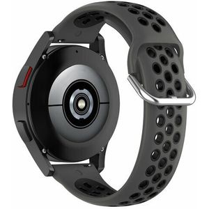 Samsung Siliconen sportbandje met gesp - Zwart - Samsung Galaxy Watch 3 - 45mm