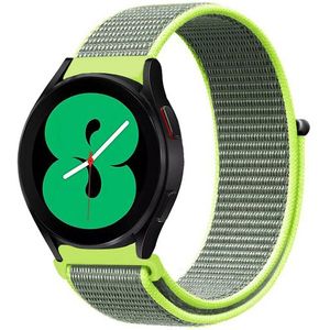 Samsung Sport Loop nylon bandje - Neon groen - Samsung Galaxy Watch 3 - 45mm