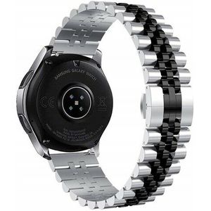 Stalen band - Zilver / zwart - Samsung Galaxy Watch 6 - 40mm & 44mm