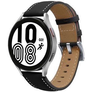 Samsung Premium Leather bandje - Zwart - Samsung Galaxy watch 7 - 40mm & 44mm