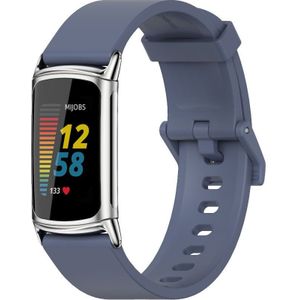 FitBit Charge 5 & 6 Extra soft siliconen bandje - Blauw