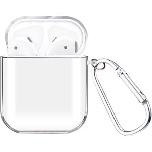 AirPods hoesje van By Qubix - AirPod 1/2 hoesje no series - hard case - Transparant - Schokbestendig