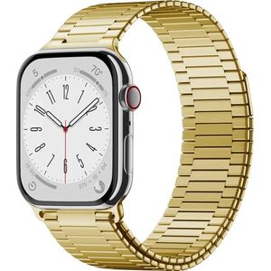 Apple watch Magnetische stalen band - Zeer sterke magneet - Goud - Geschikt voor Apple Watch 38mm / 40mm / 41mm - Apple watch bandjes