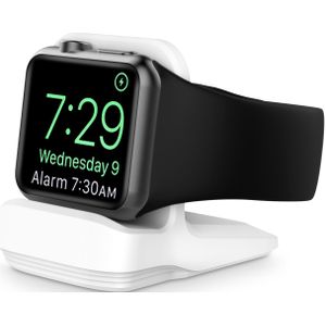 Siliconen Apple Watch houder - Wit - Geschikt voor alle series Apple Watch