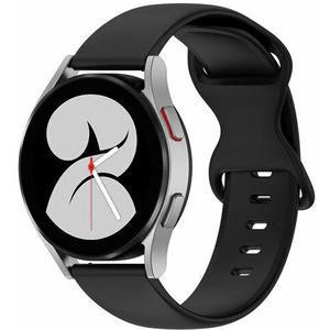Samsung Solid color sportband - Zwart - Samsung Galaxy Watch - 46mm / Samsung Gear S3 - Samsung bandje