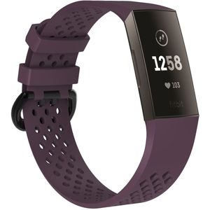 Fitbit Charge 3 & 4 sport bandje - Maat: Large - Paars