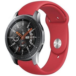 Rubberen sportband - Rood - Samsung Galaxy Watch - 46mm / Samsung Gear S3