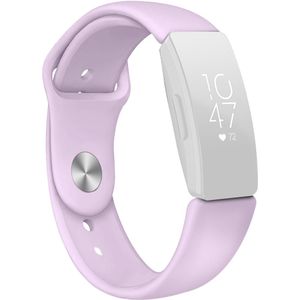 Fitbit Inspire 1 / HR / Ace 2 siliconen bandje - Maat: Small - Lila