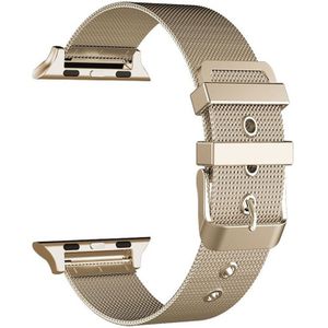 Milanese met gesp bandje - Vintage goud - Geschikt voor Apple Watch 42mm / 44mm / 45mm / 49mm