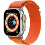 Apple watch Alpine Loop bandje - Oranje - Geschikt voor Apple Watch 42mm / 44mm / 45mm / 49mm
