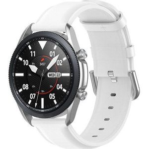 Samsung Classic leren bandje - Wit - Samsung Galaxy Watch Active 2