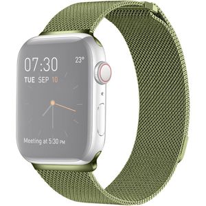 Milanese RVS bandje - Groen - Geschikt voor Apple Watch 38mm / 40mm / 41mm