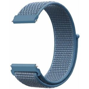 Samsung Sport Loop nylon bandje - Denim blauw - Samsung Galaxy Watch 6 Classic - 47mm & 43mm