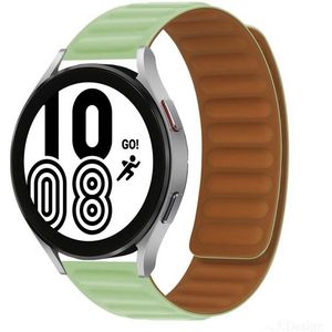 Samsung Siliconen Loop bandje - Lichtgroen - Samsung Galaxy Watch 3 - 45mm