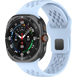 Samsung Siliconen sportband Holes Style  - Lichtblauw - Samsung Galaxy Watch Ultra 47mm